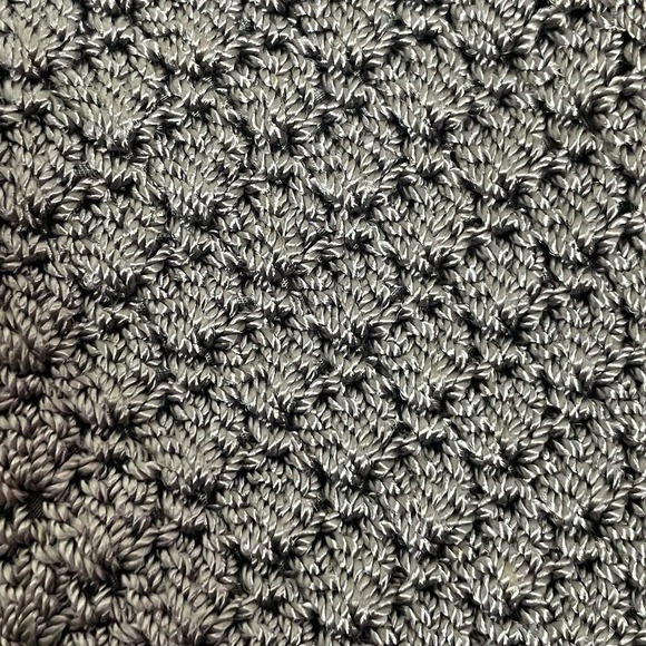 The Sak Crochet Pewter Gray Small Crossbody Zipper Flap Purse - Picture 2 of 7